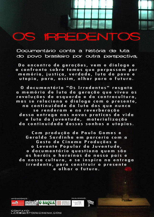 SINOPSE IRREDENTOS sp