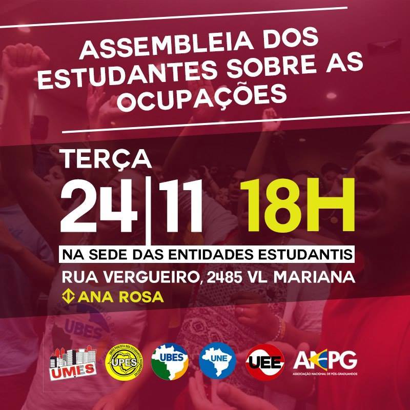 assembleia estudantes hoje
