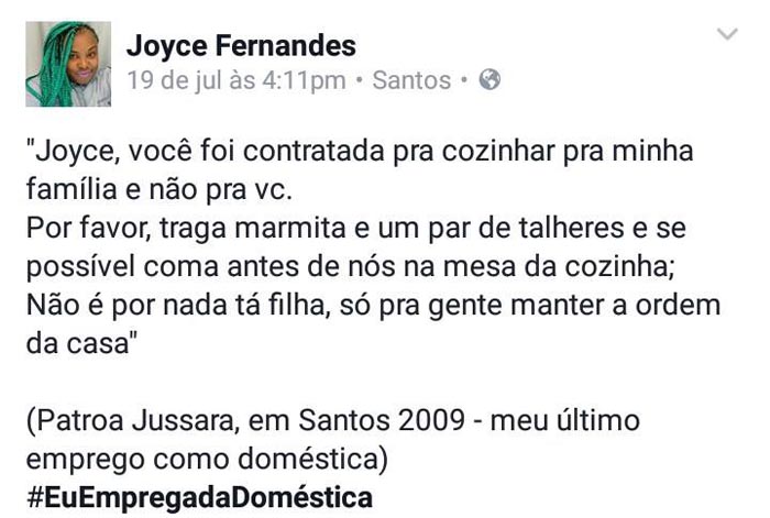 eu empregada domestica