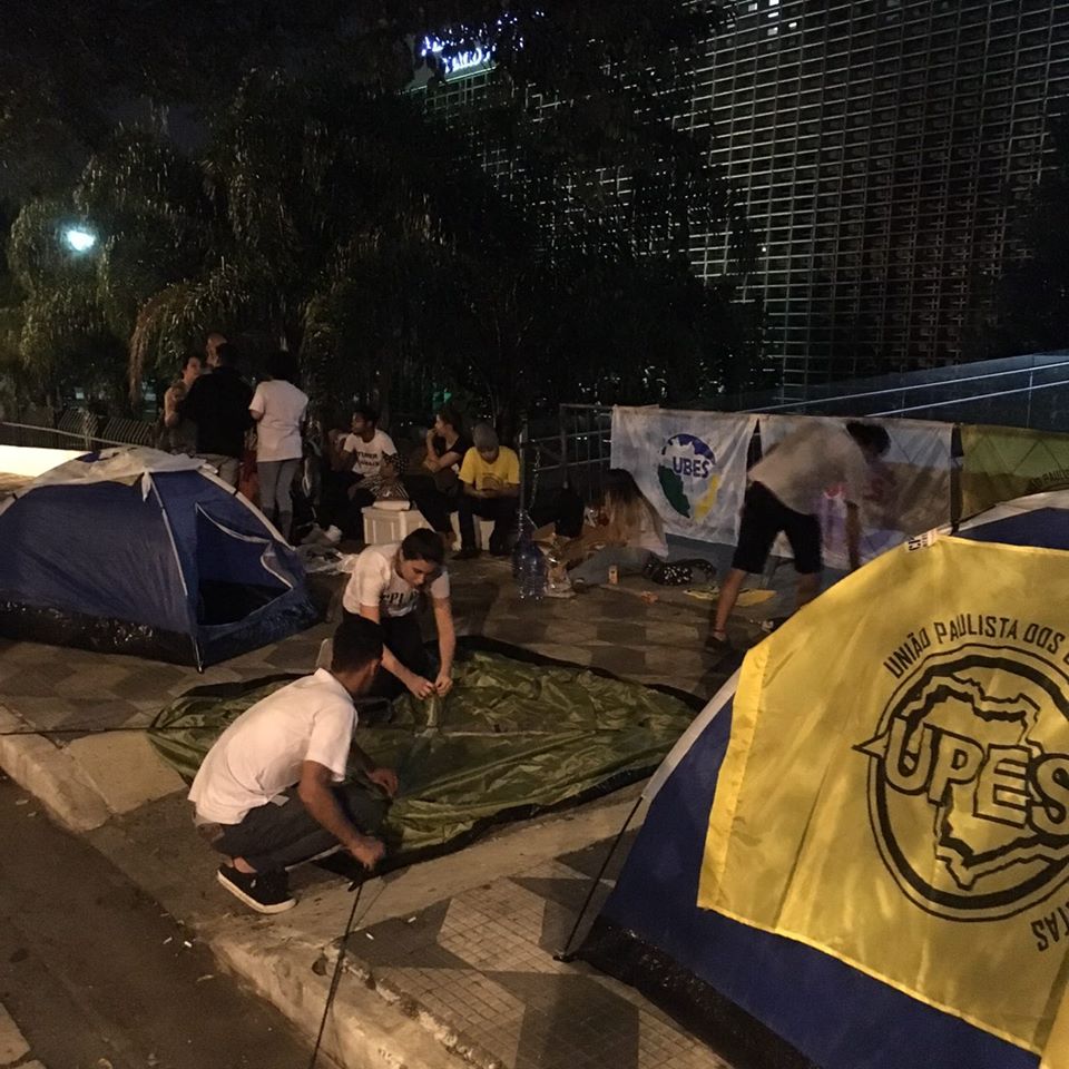 acampamento alesp upes cpi merenda