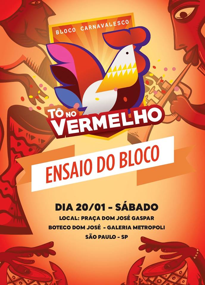 to no vermelho ensaio