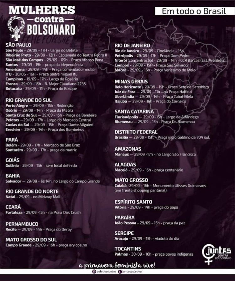 ato mulheres contra bolsonaro 1