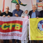 CTB recebe delegação internacional para Conselho Presidencial da FSM