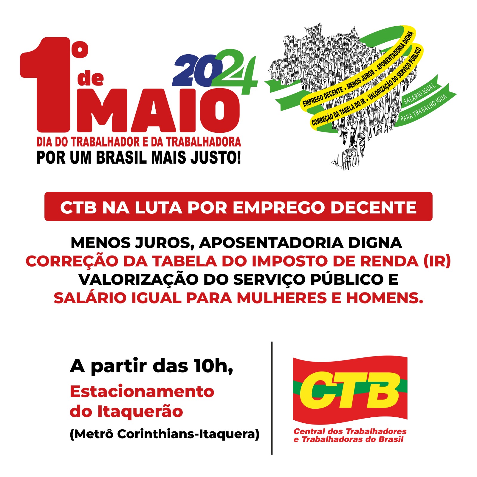 Ato nacional do 1º de Maio Unificado (SP) - 2024