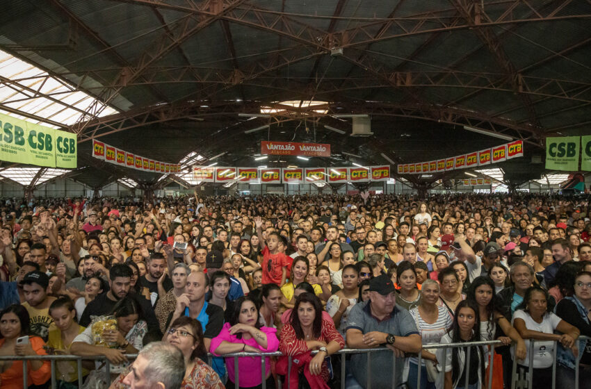 Movimento sindical realiza Ato-show do Dia do Trabalhador e da Trabalhadora nos Pavilhões da Festa da Uva