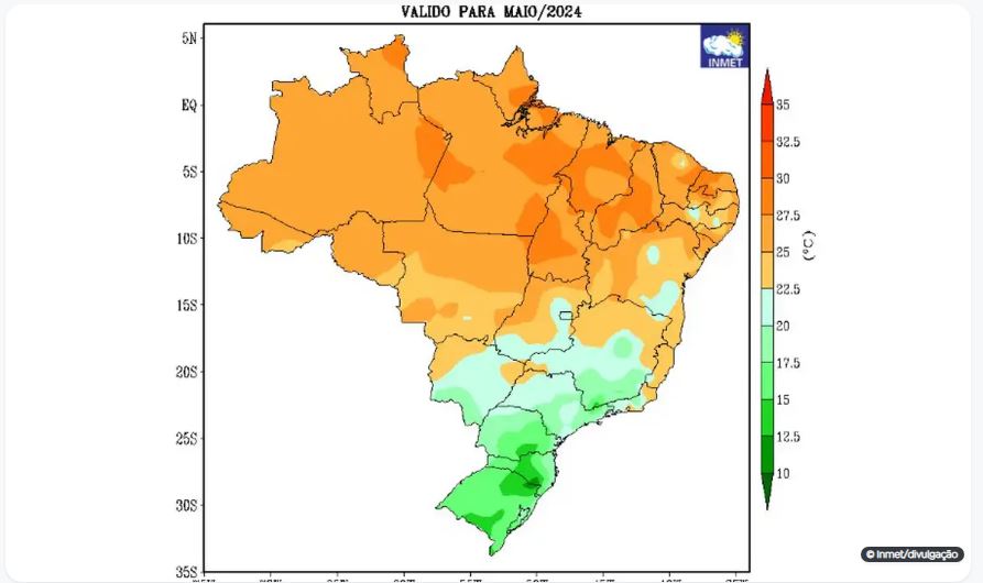 Inmet prevê geada para áreas do RS e SC