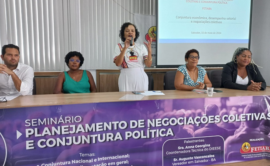 CTB-BA prestigia Fetiaba e sindicatos em seminário de campanha salarial