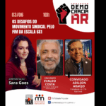 Adilson Araújo participa de debate sobre o fim da escala 6×1 no programa “Democracia no Ar”
