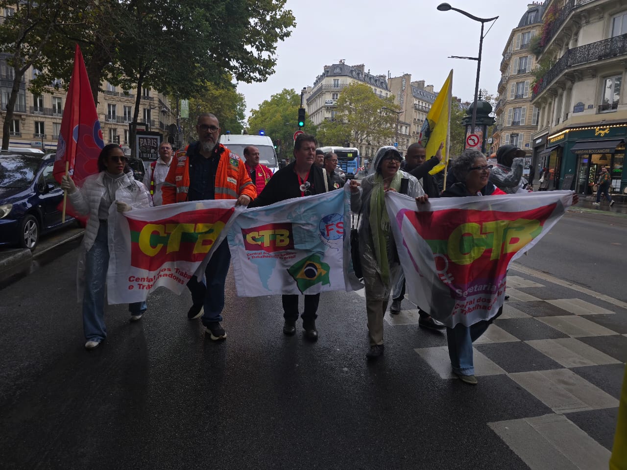 CTB participa em Paris das comemorações dos 80 anos da Federação Sindical Mundial