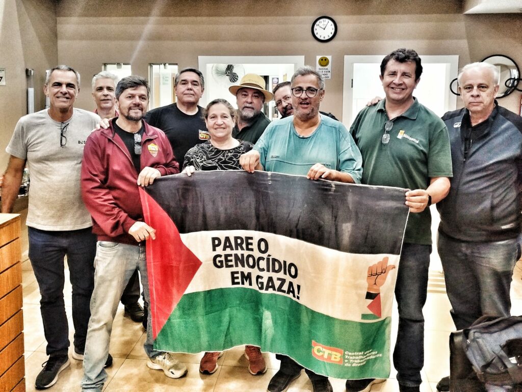 CTB convoca população para protesto contra genocídio do povo palestino