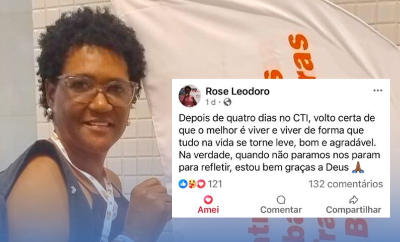 CTB deseja pronta recuperação à companheira Rosemeri Leodoro