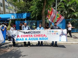 CTB-SP participa de ato contra aumento das tarifas e falta de água após privatização da Sabesp