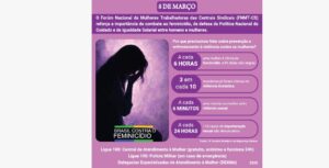 8 de Março: FNMT-CS reforça combate ao feminicídio e cobra igualdade salarial e políticas de proteção às mulheres