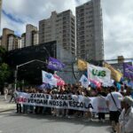 Estudantes ocupam o centro de BH em ato contra o leilão de escolas e o sucateamento da educação