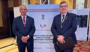 CTB representa os trabalhadores brasileiros no 15º Fórum Sindical do BRICS, na Índia